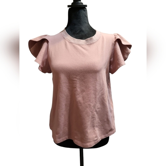 NWT t.la by Anthropologie Small Rose colored tee shirt - Picture 4 of 10
